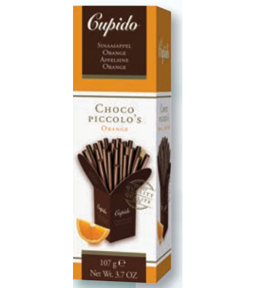 Cupido Chocolate Piccolo Sticks - Orange